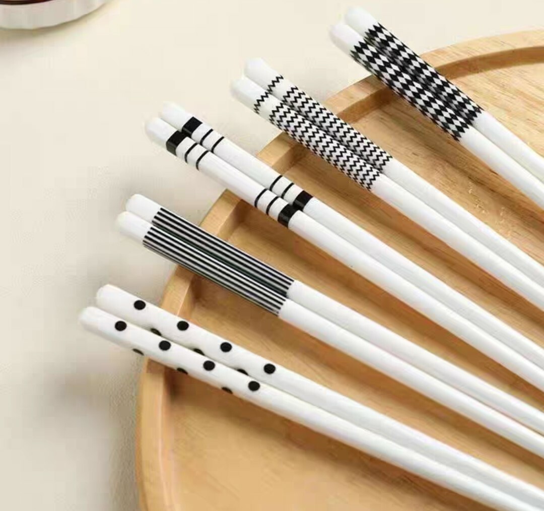 北歐簡約風陶瓷筷(五件組)