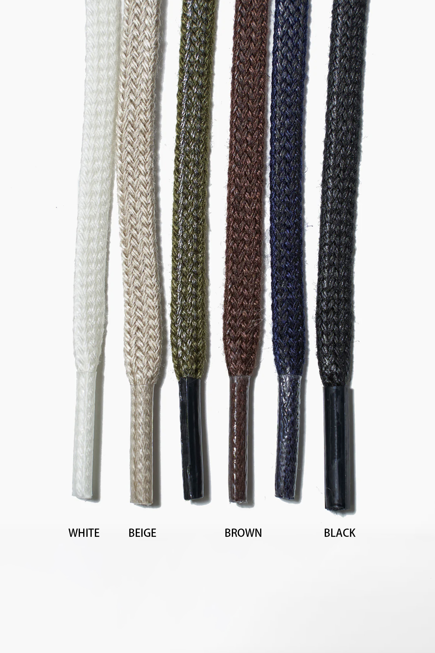 SANDERS 上蠟扁鞋帶