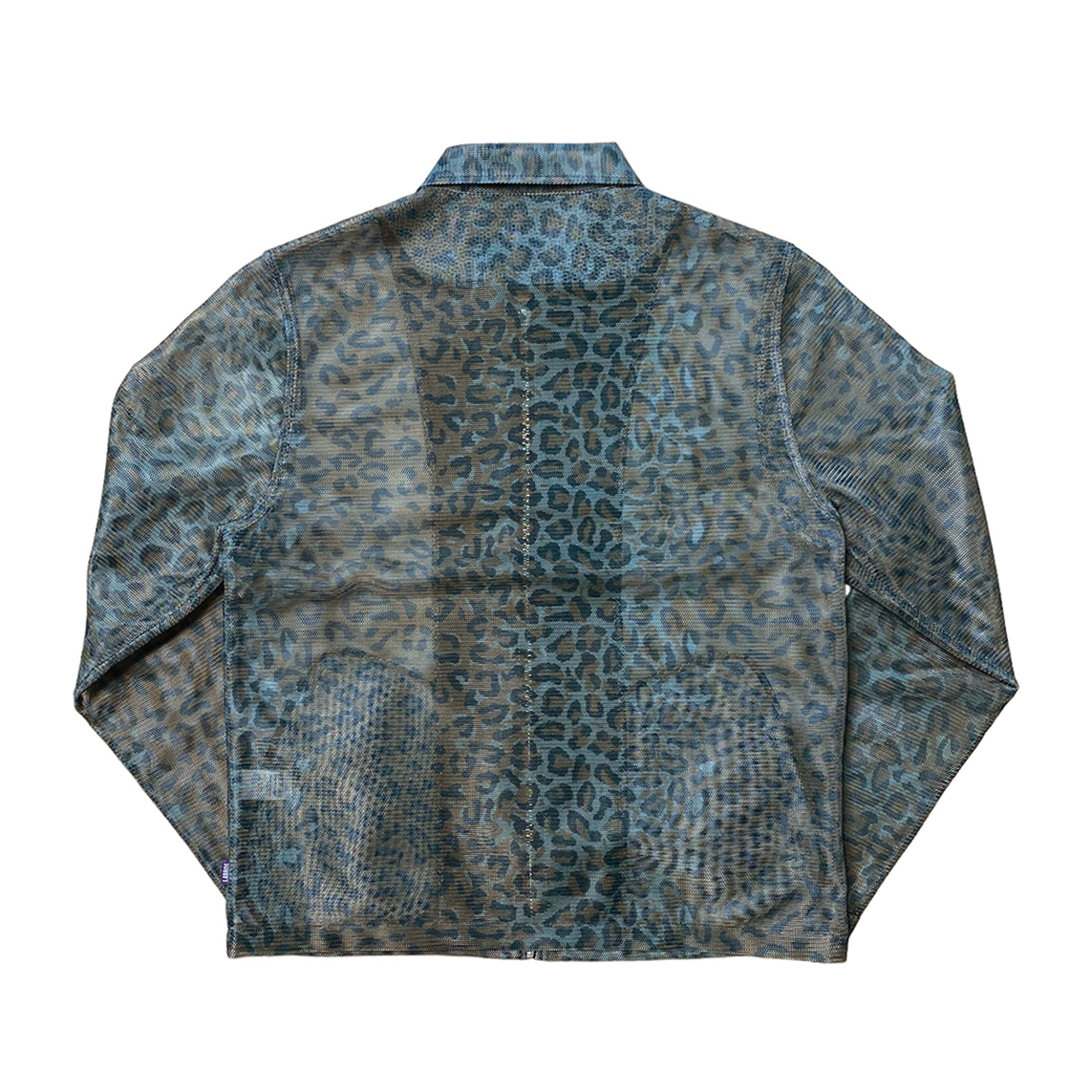 LABROS - Leopard Mesh Zip Up Jacket（Olive）