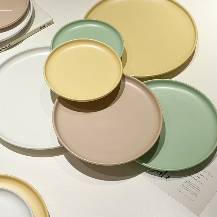 《2165》簡約優雅四色陶瓷餐盤