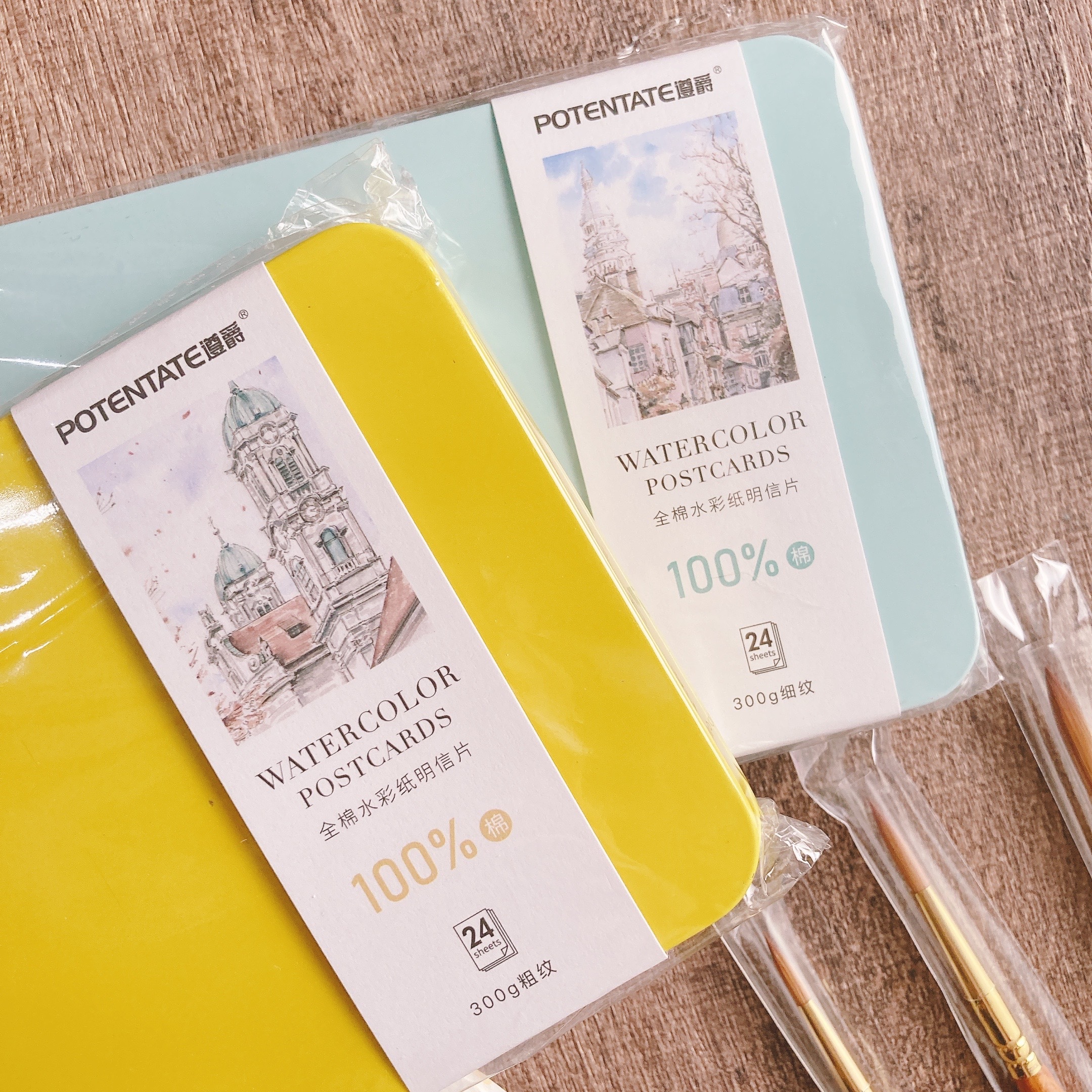 POTENTATE遵爵｜全棉明信片鐵盒水彩紙 藝術家級