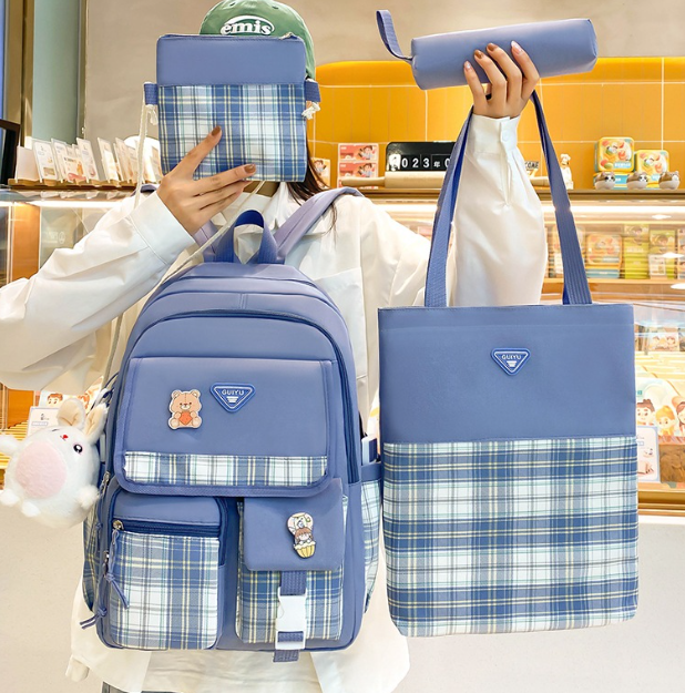 韩版少女双肩包书包