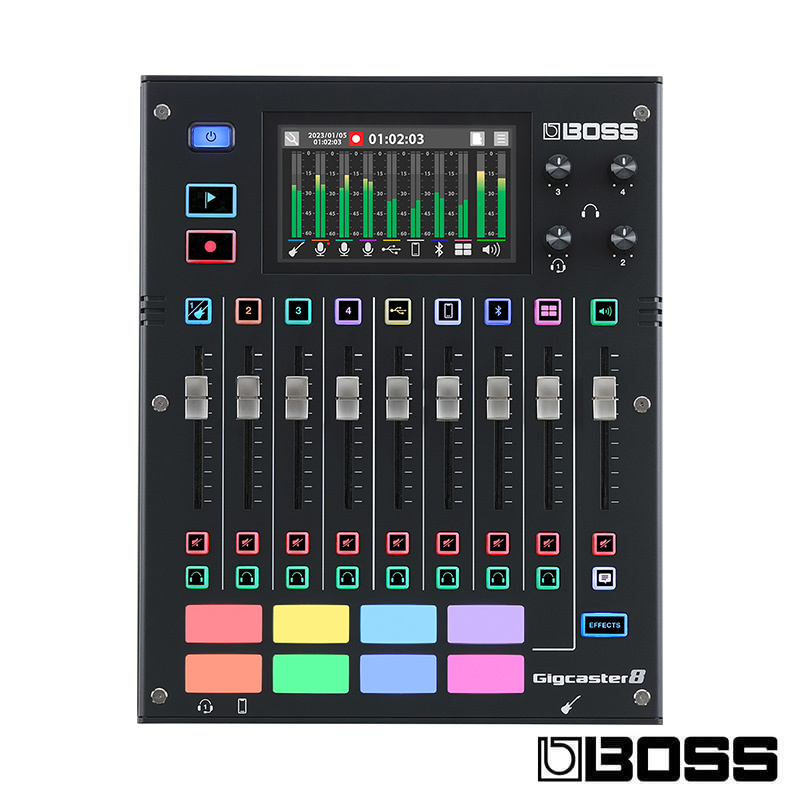 BOSS Gigcaster 8 GCS-8 吉他 貝斯 八軌 串流 混音器