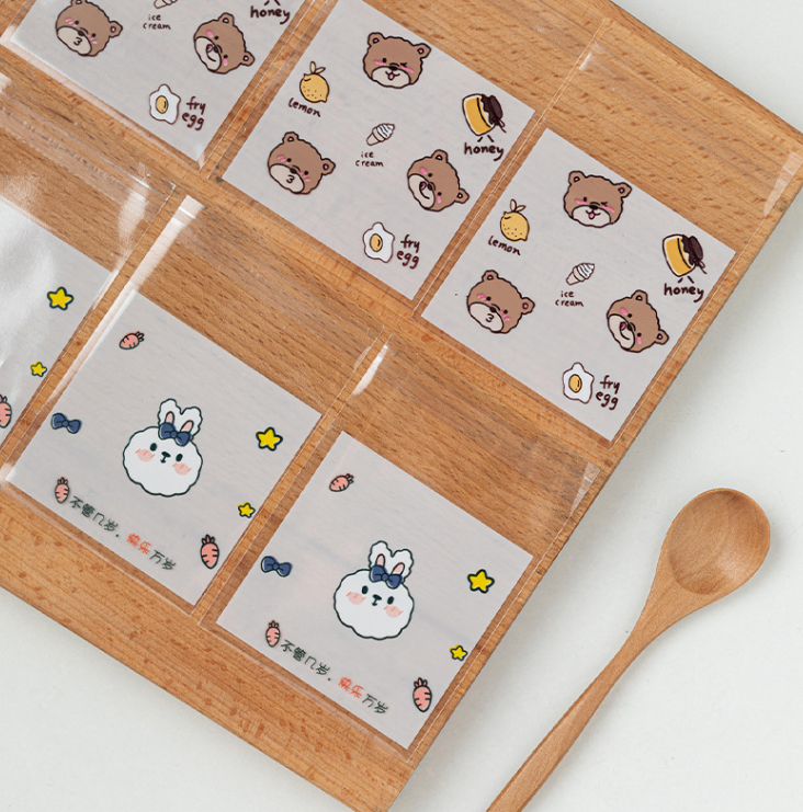 卡通包装袋自封自粘透明包装袋 7*7 + 3cm（100枚）
