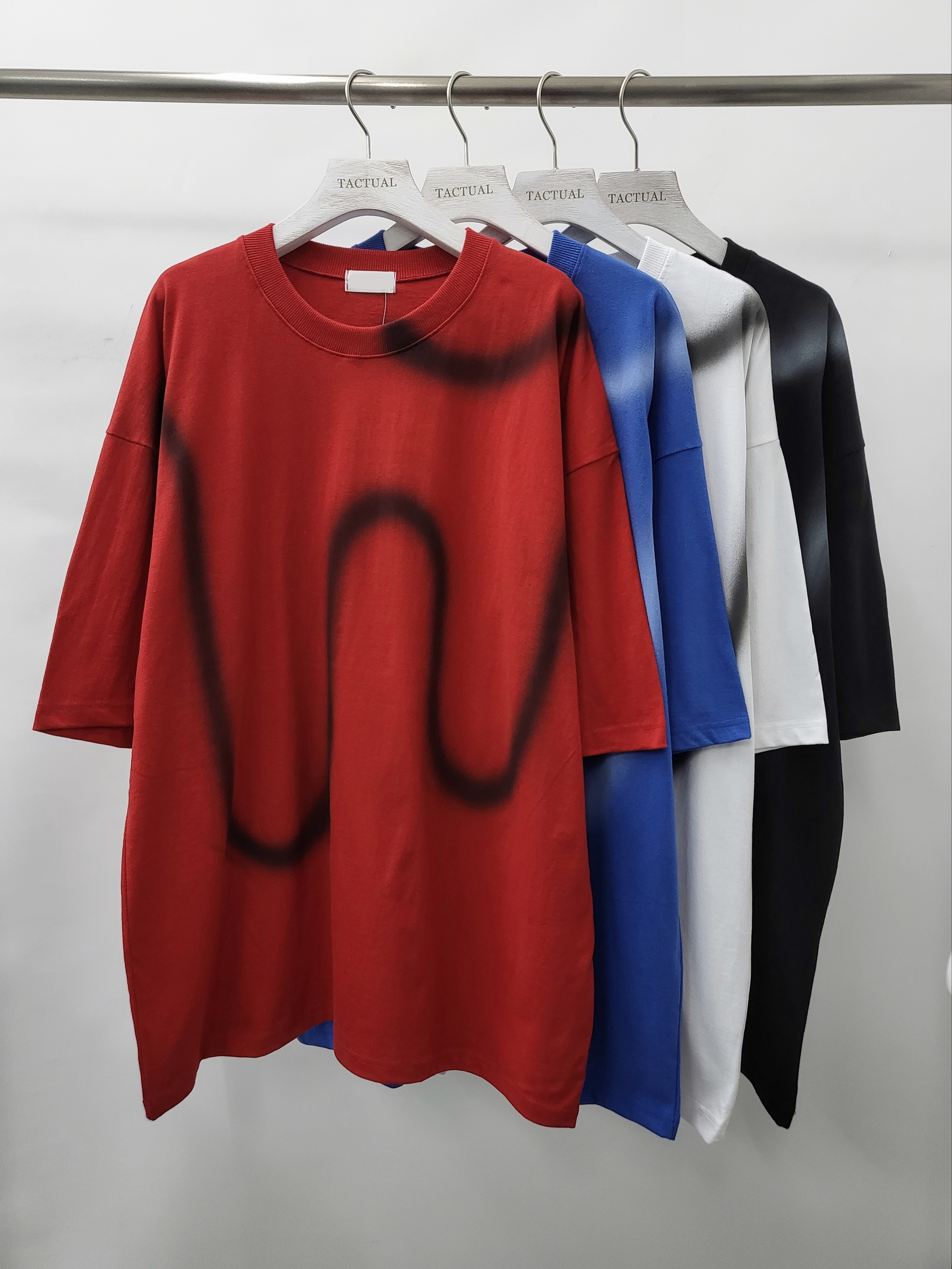 Oversize塗鴉圖案短袖Tee T4873