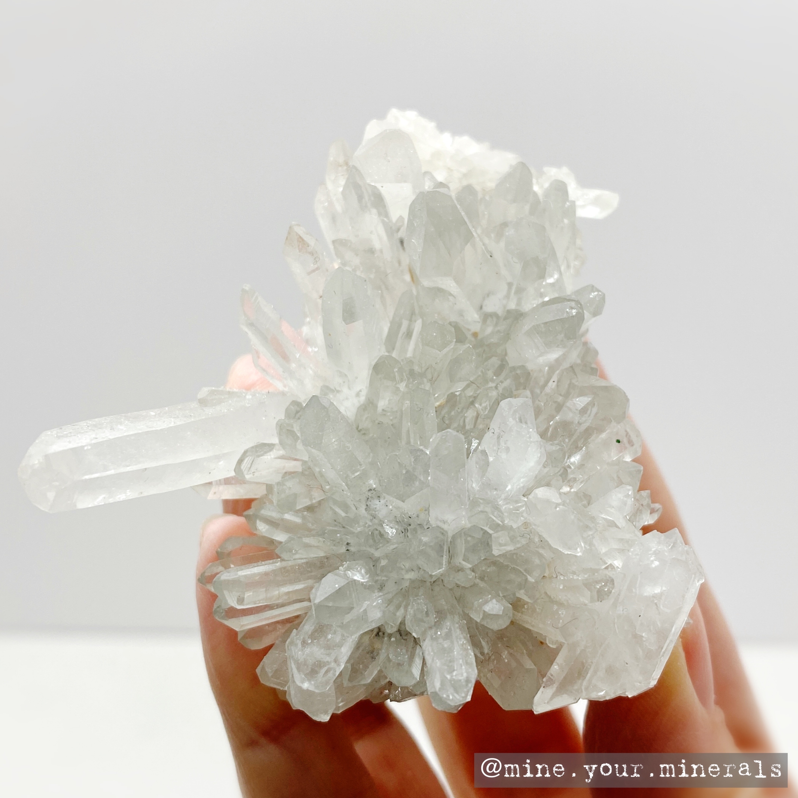 菊花白水晶簇