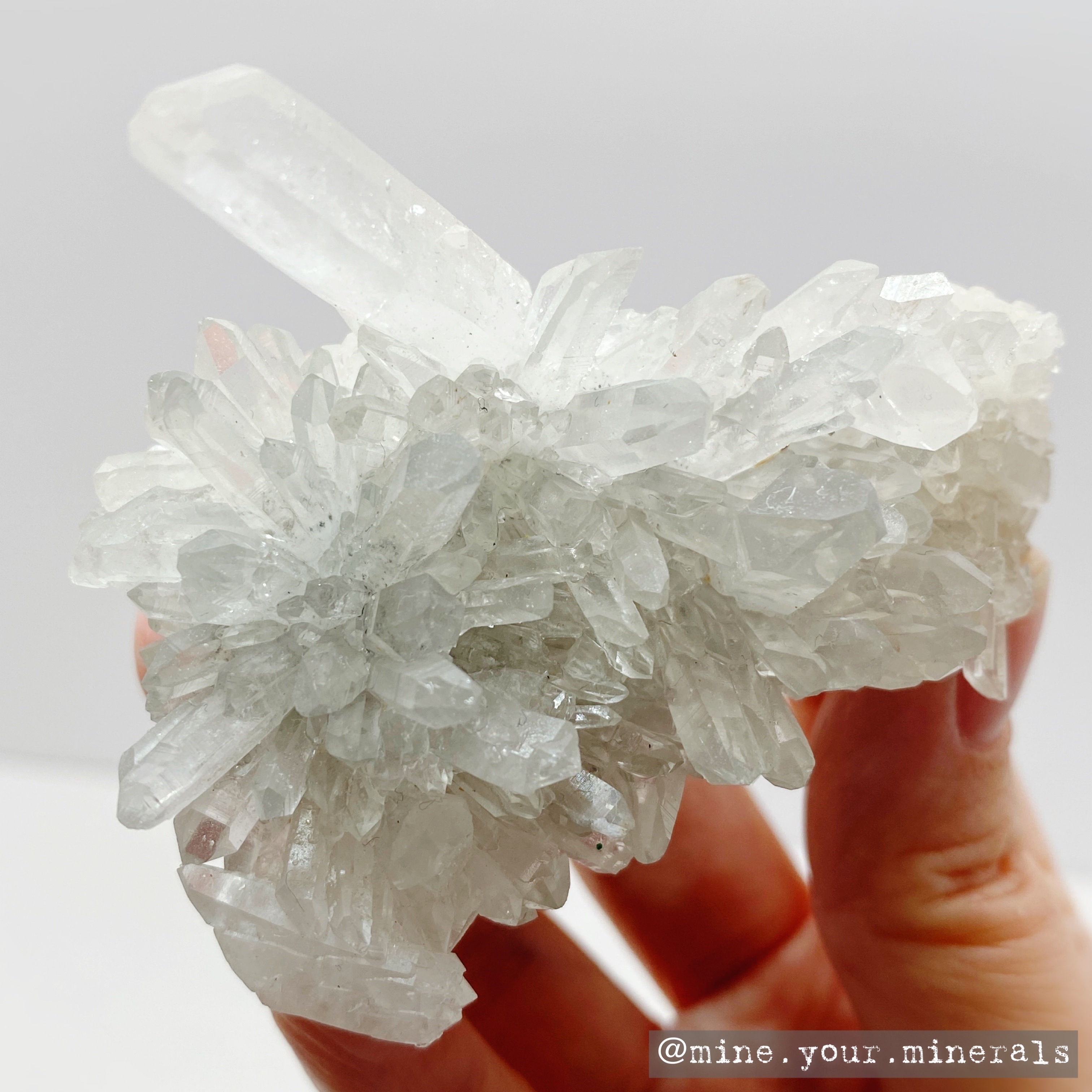 菊花白水晶簇
