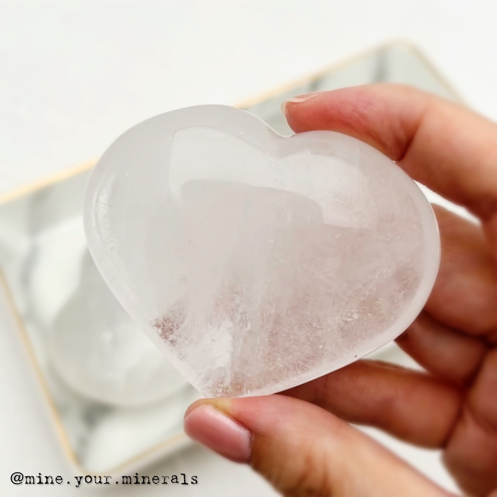 白水晶愛心