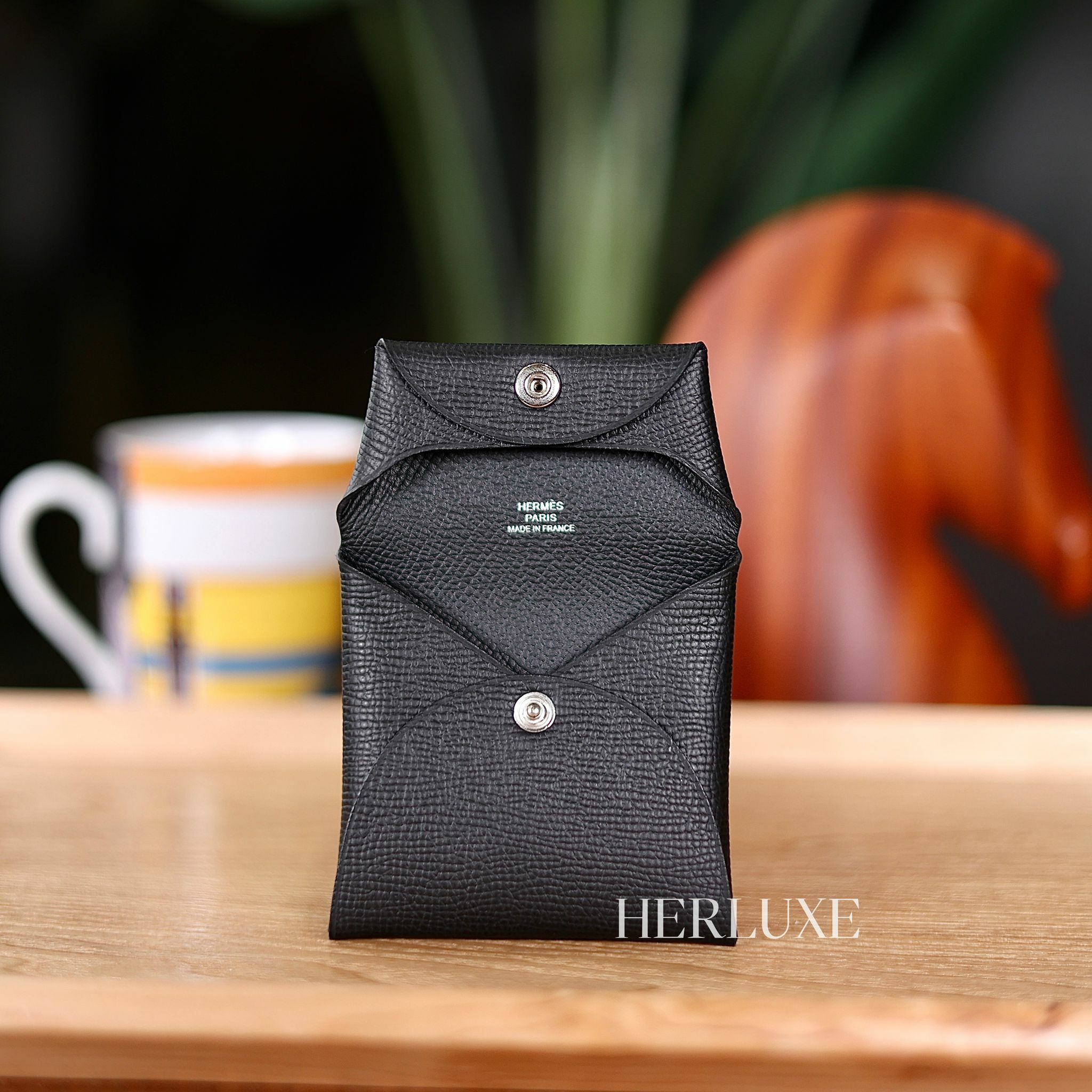 Bastia change purse 89 noir epsom