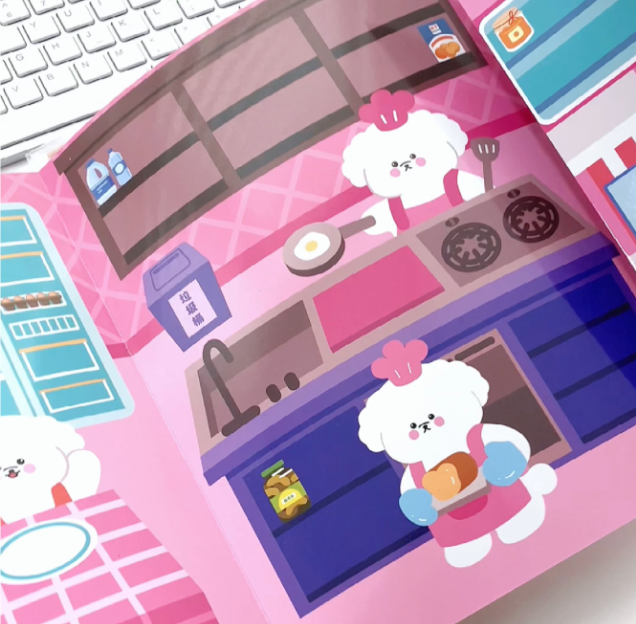 Melon的可爱泡泡贴纸书