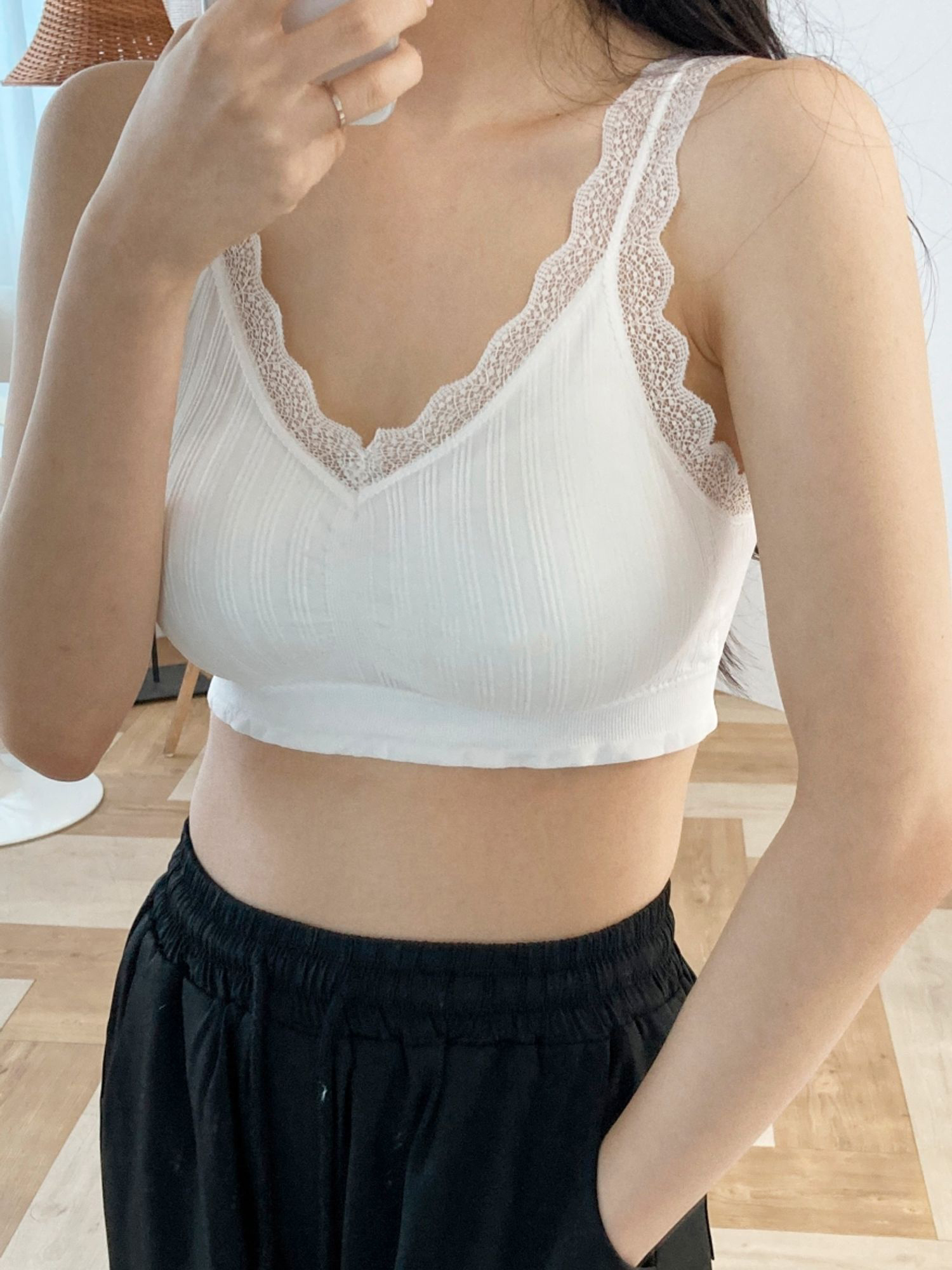 韓國高質幼帶LACE Bra Top-7色 #AS285