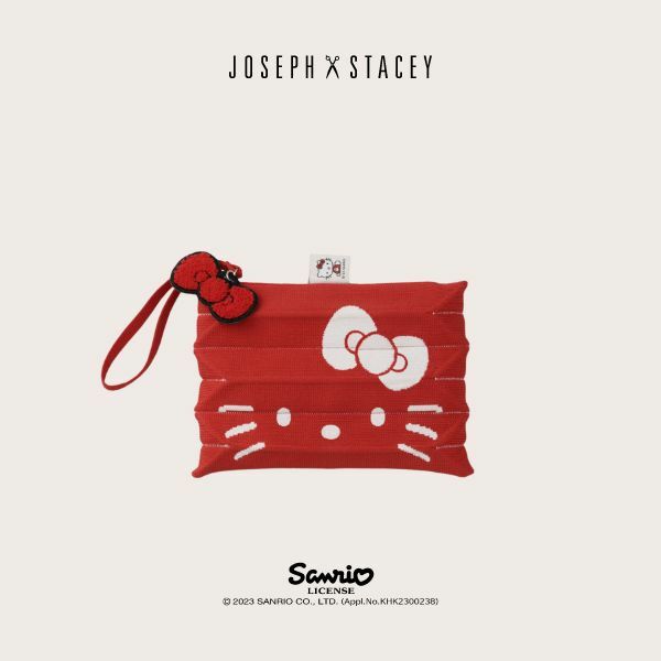 JOSEPH & STACEY X Sanrio LUCKY PLEATS KNIT CLUTCH S