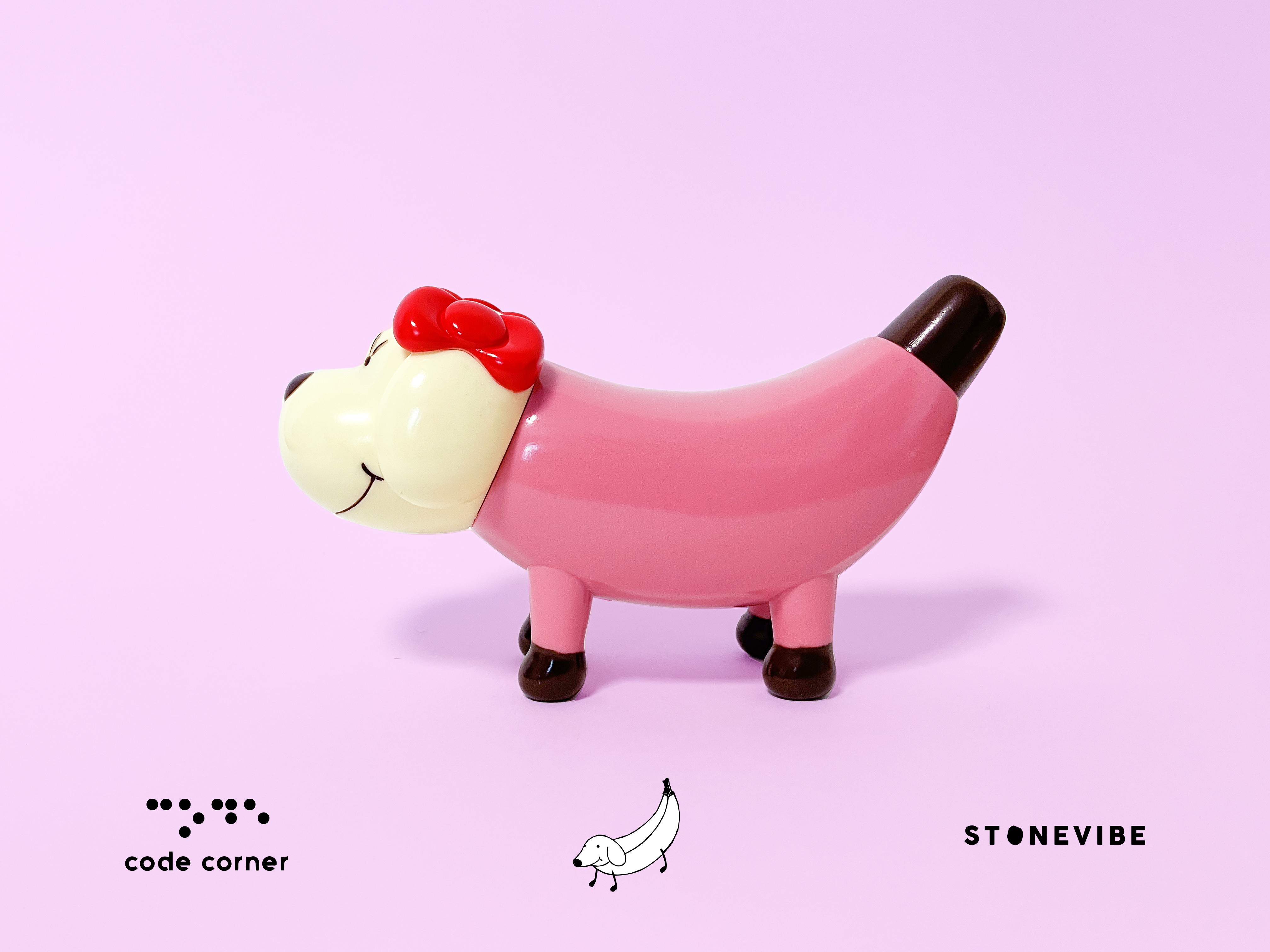 BANANA DOG - PINK GIRL