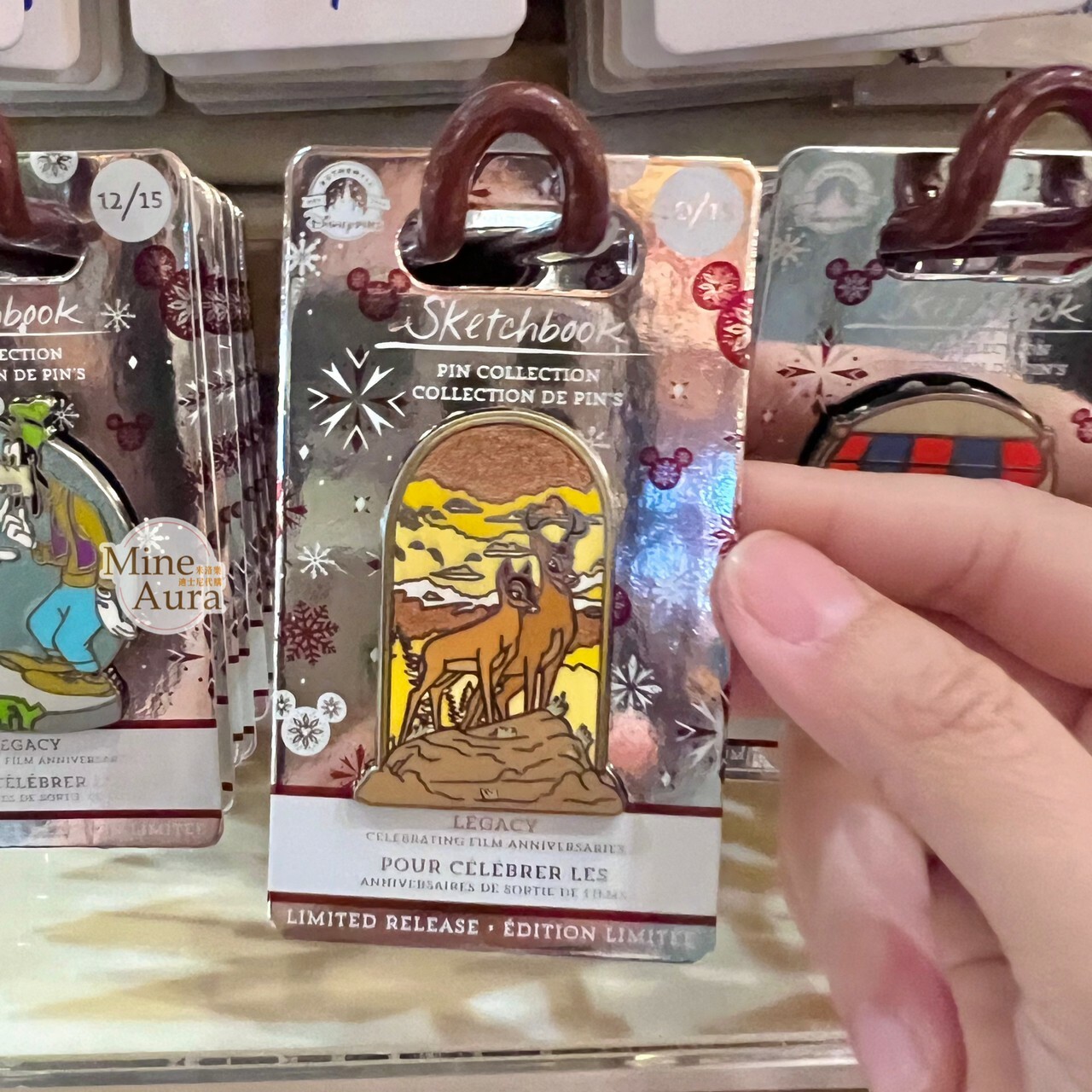 小鹿斑比 Bambi 圓拱門 造型 徽章 PIN -香港迪士尼樂園