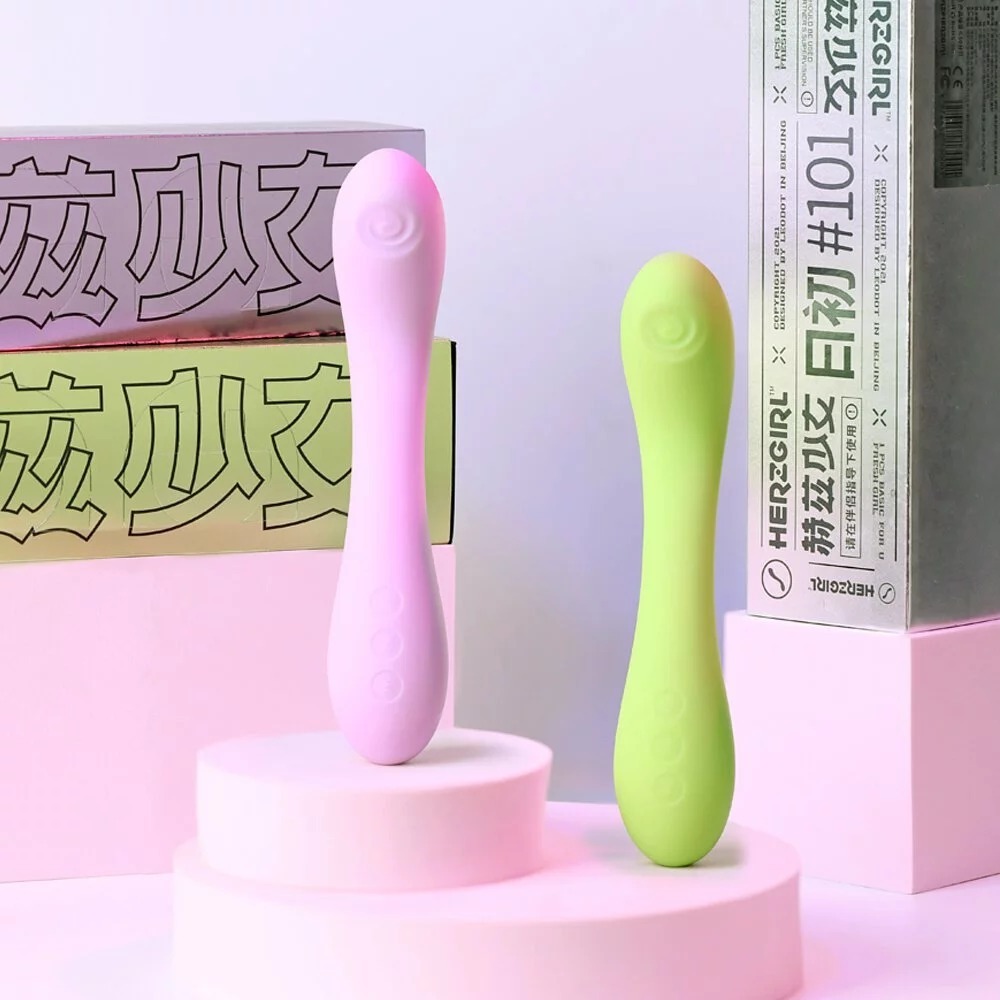 HERZGIRL #808 G-Spot Thumping Massager Green