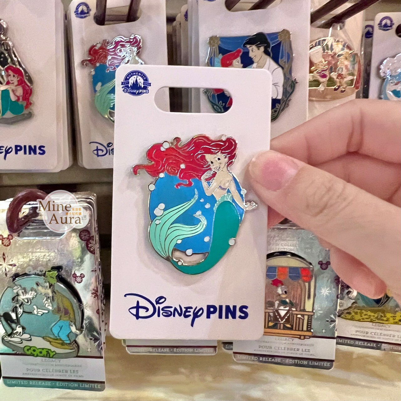 愛麗兒 Ariel 海底泡泡 造型 徽章 PIN 小美人魚 The Little Mermaid -香港迪士尼樂園