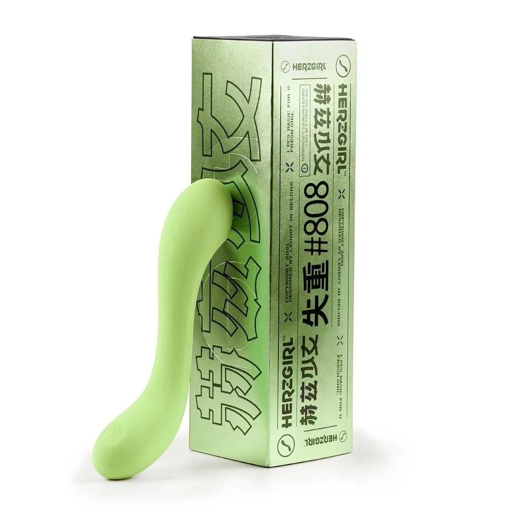 HERZGIRL #808 G-Spot Thumping Massager Green