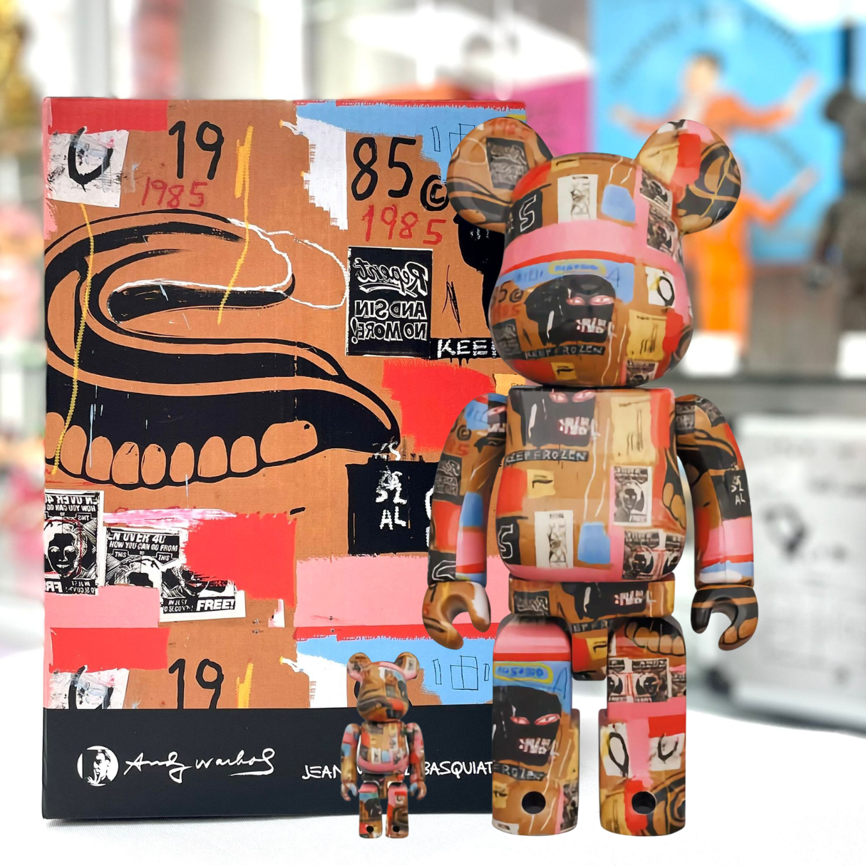 100%+400% Be@rbrick Andy Warhol × JEAN-MICHEL BASQUIAT #2
