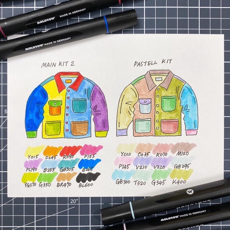 德國 Molotow Sketcher 水性雙頭麥克筆盒裝12色
