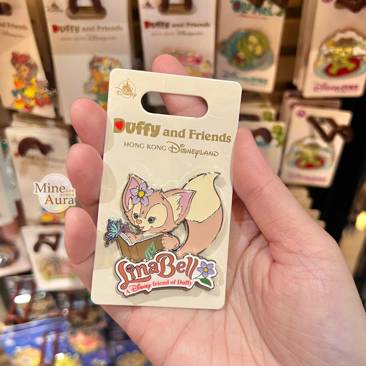 玲娜貝兒 Lina bell 看書 造型 徽章 PIN -香港迪士尼樂園