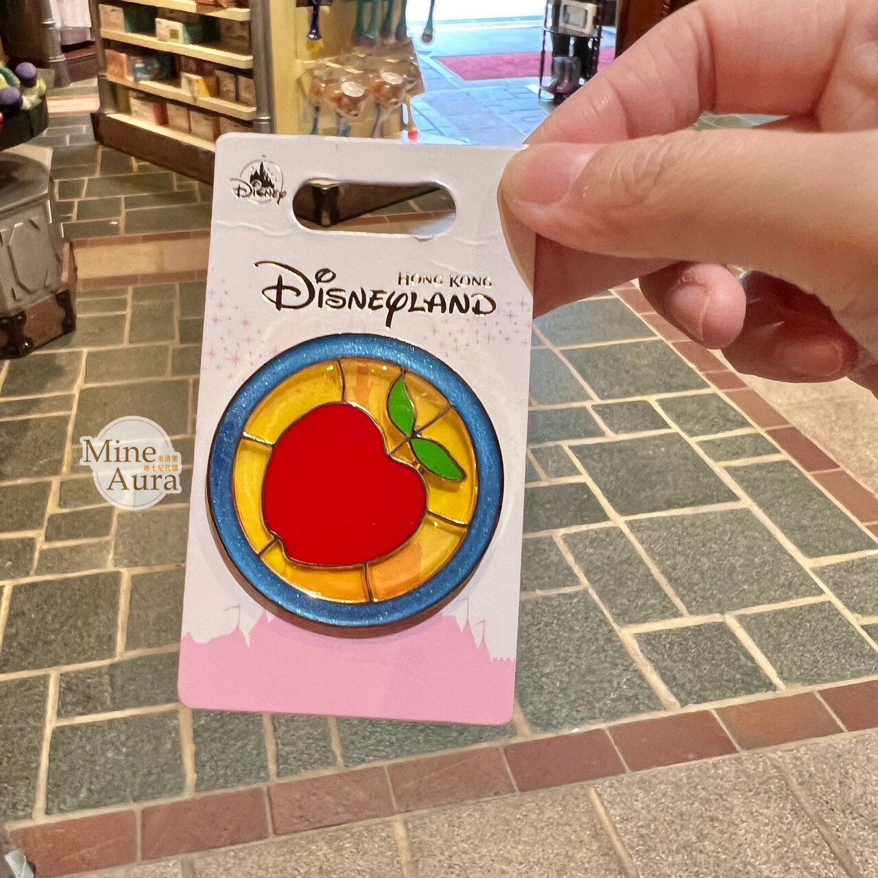 奇妙夢想城堡 白雪公主 Snow-white 蘋果 經典標誌 造型 徽章 PIN -香港迪士尼樂園