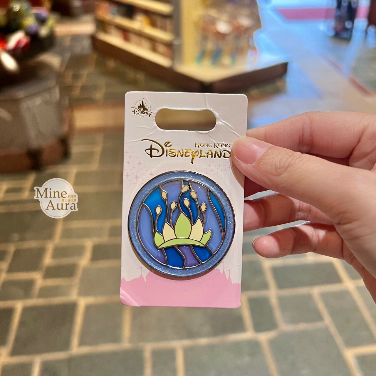 奇妙夢想城堡 蒂安娜 Tiana 公主 經典標誌 造型 徽章 PIN -香港迪士尼樂園