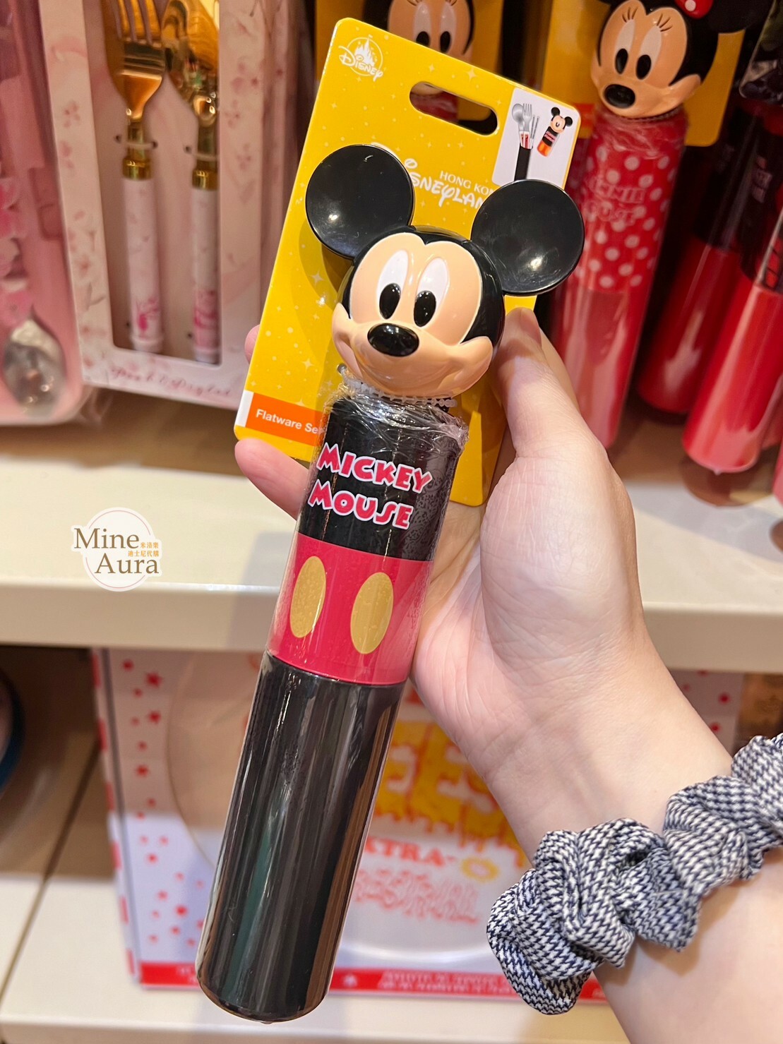 米奇 Mickey 大頭造型 攜帶式 環保 餐具 3入組 -香港迪士尼樂園