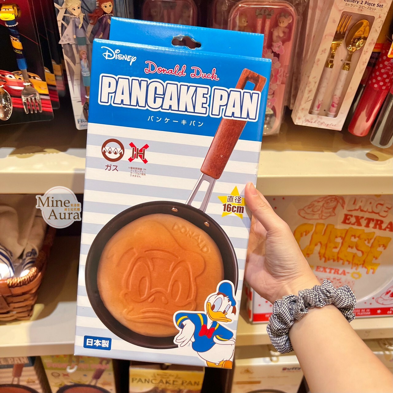 日本製 唐老鴨 Donald 大頭造型 鬆餅 煎鍋 廚房用品 -香港迪士尼樂園