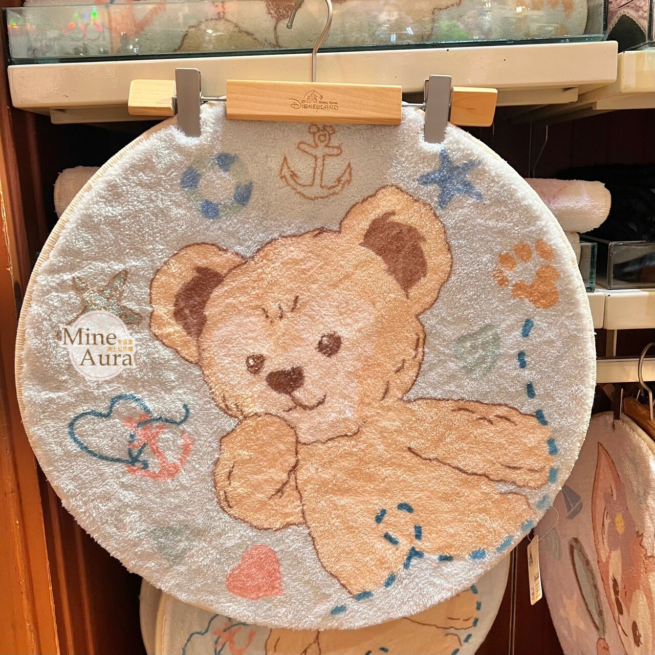 達菲 Duffy 圖案 圓形 地墊 -香港迪士尼樂園