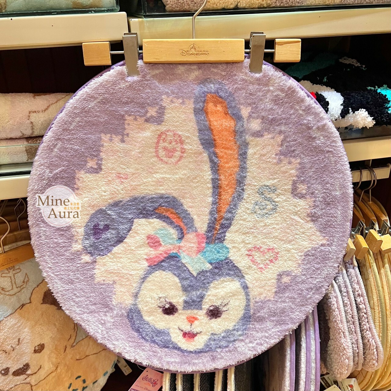 史黛拉露 星黛露 StellaLou 大頭 圖案 圓形 地墊 -香港迪士尼樂園