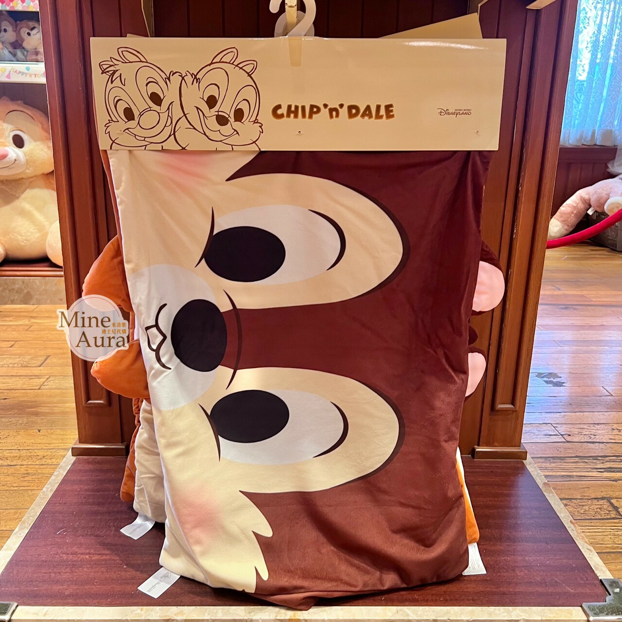 奇奇蒂蒂 Chip 'n Dale 大臉圖案 造型 枕頭套 2入組 -香港迪士尼樂園