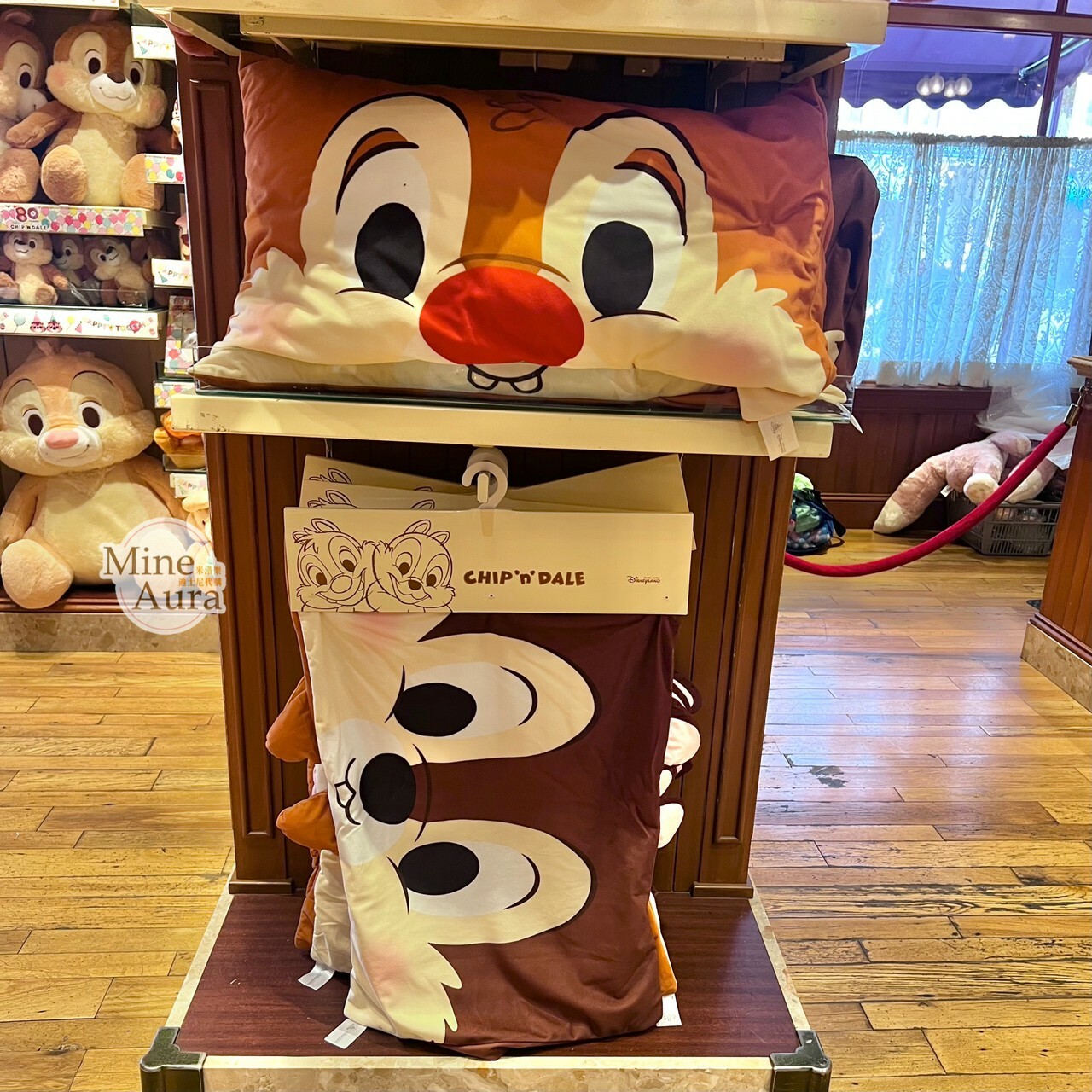 奇奇蒂蒂 Chip 'n Dale 大臉圖案 造型 枕頭套 2入組 -香港迪士尼樂園