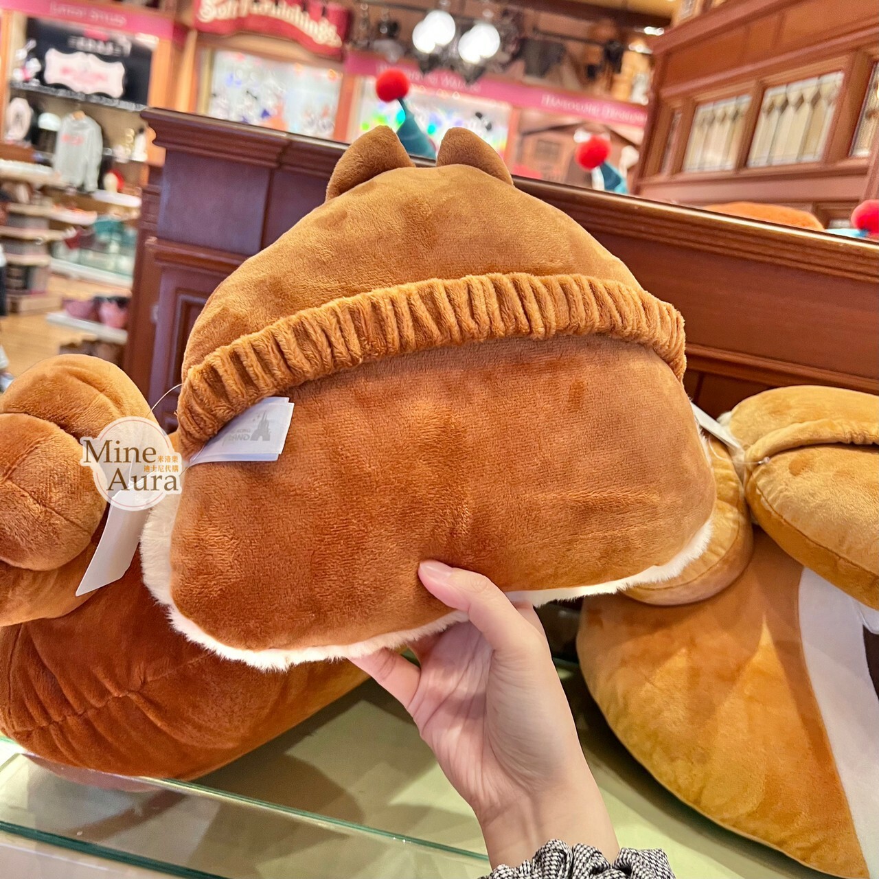 黑鼻 奇奇 Chip 腰墊 頸枕靠墊組 汽車用品 奇奇蒂蒂 Chip 'n Dale -香港迪士尼樂園
