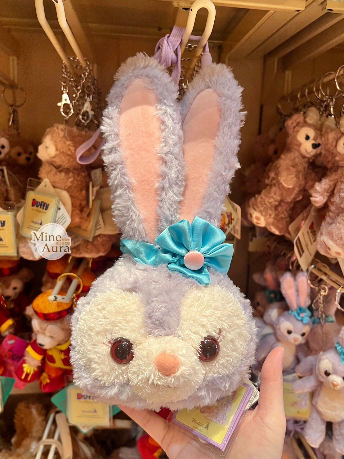 史黛拉露 星黛露 StellaLou 大頭 絨毛 票卡包 掛脖 -香港迪士尼樂園