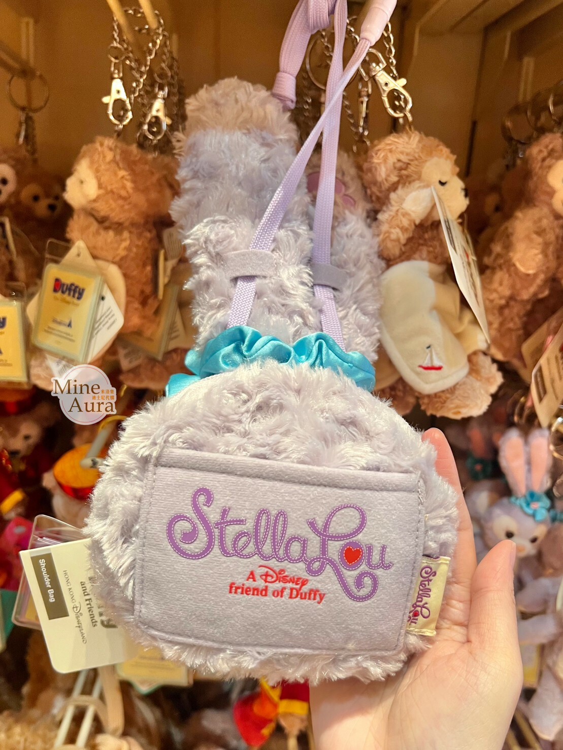 史黛拉露 星黛露 StellaLou 大頭 絨毛 票卡包 掛脖 -香港迪士尼樂園