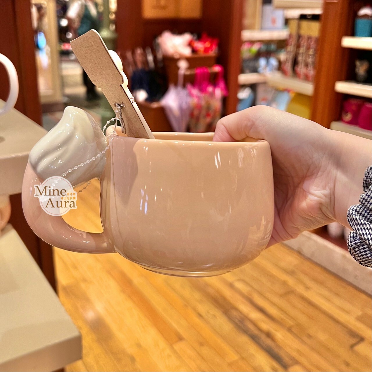 玲娜貝兒 Lina bell 大臉造型 湯勺+馬克杯 組 水杯 -香港迪士尼樂園