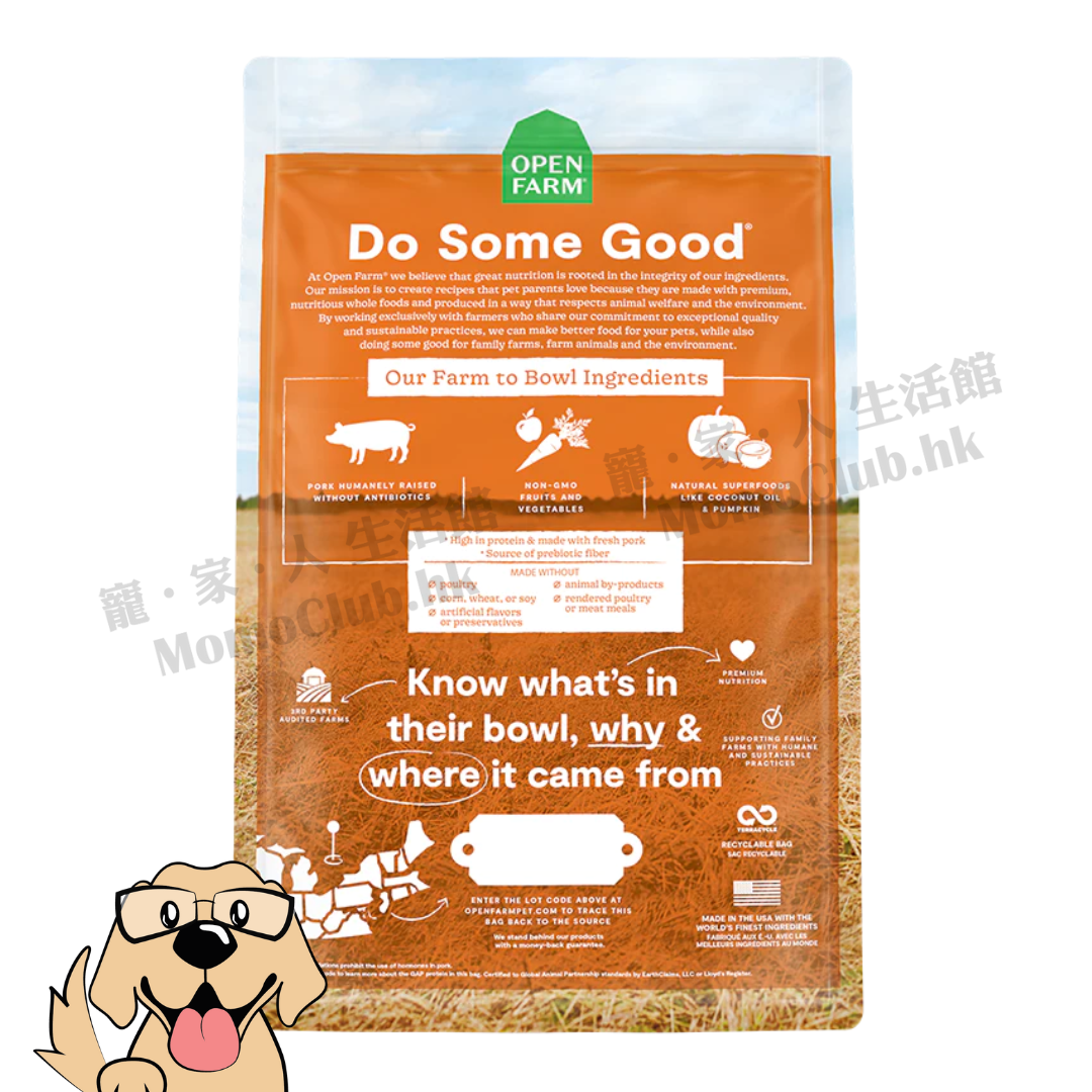 Open Farm - Farmer’s Table Pork Dry Dog Food