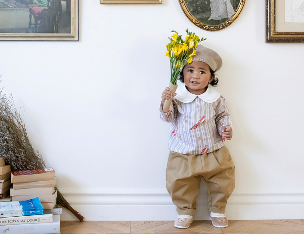 Dot to Dot 春季新款 - 寬鬆悠閒斜紋褲