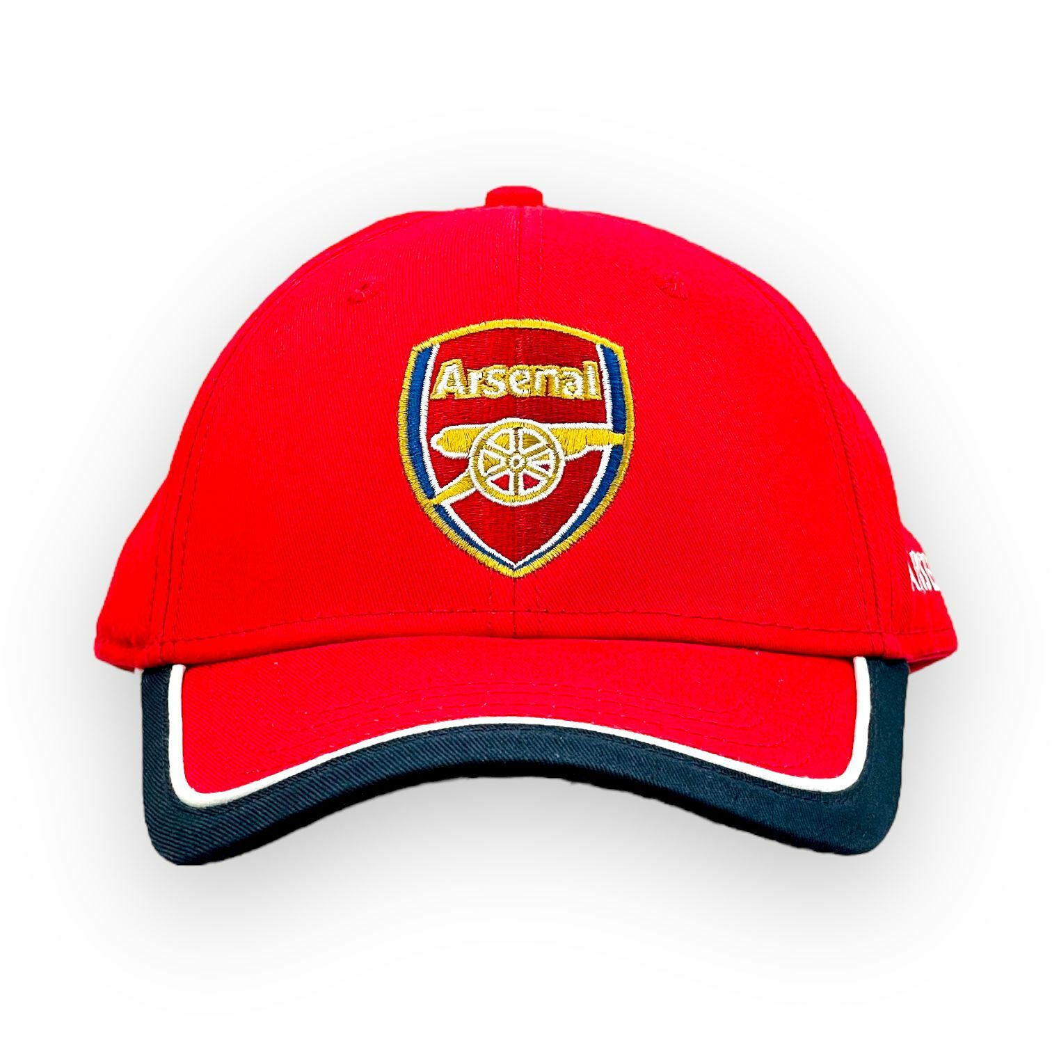 阿仙奴紅色配藍白色邊棒球帽