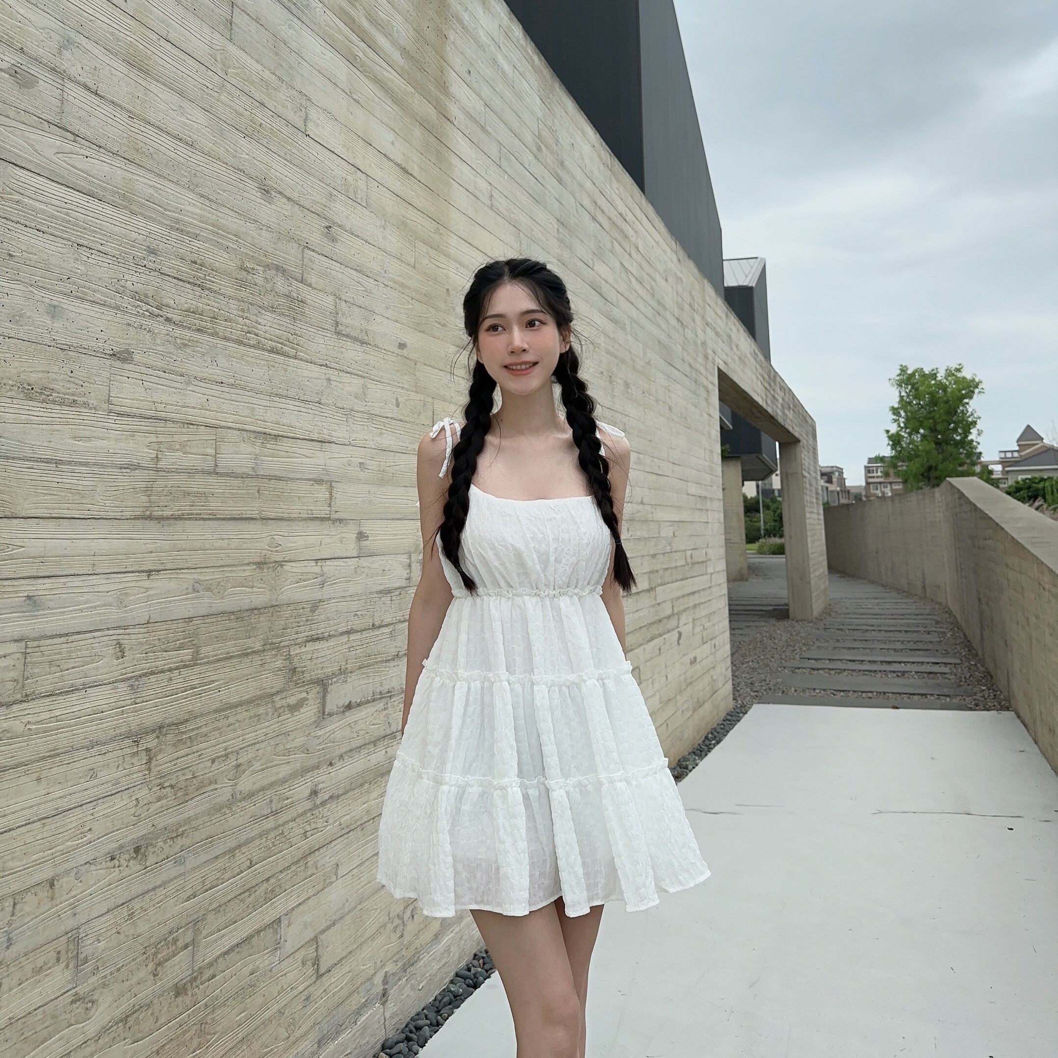 𝐂𝐡𝐢𝐞𝐬𝐭𝐮𝐝𝐢𝐨訂製·度假甜美蛋糕裙/白色