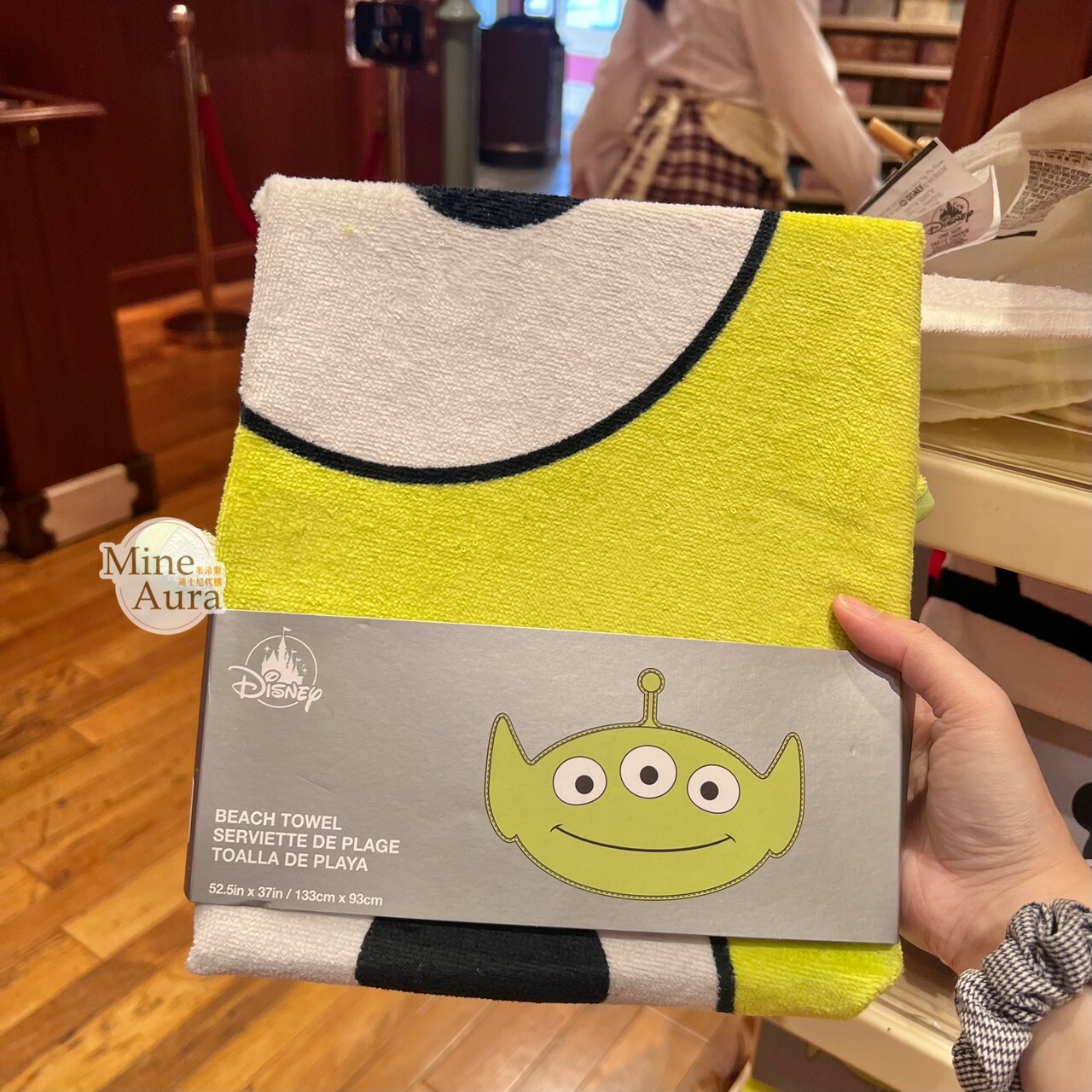 三眼怪 Alien 大頭造型 沙灘巾 海灘巾 浴巾 玩具總動員 Toy Story -香港迪士尼樂園