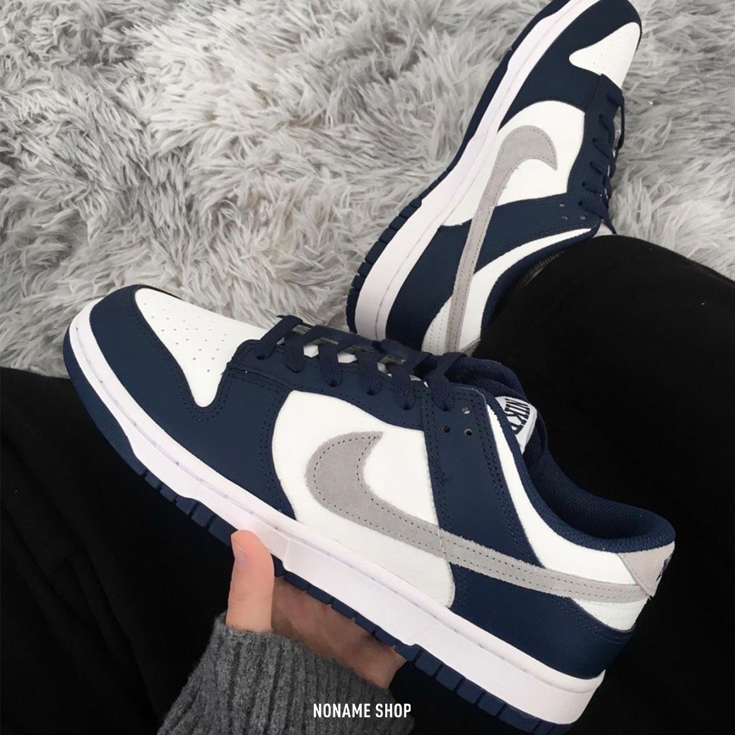 NIKE Dunk Low Midnight Navy 深藍灰白 (男款)