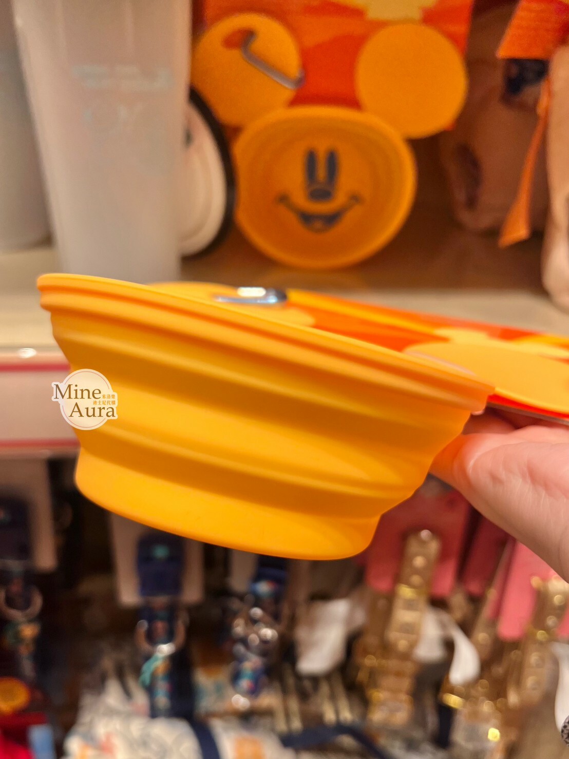 米奇 Mickey 造型 攜帶式 外出 寵物 食物碗 -香港迪士尼樂園