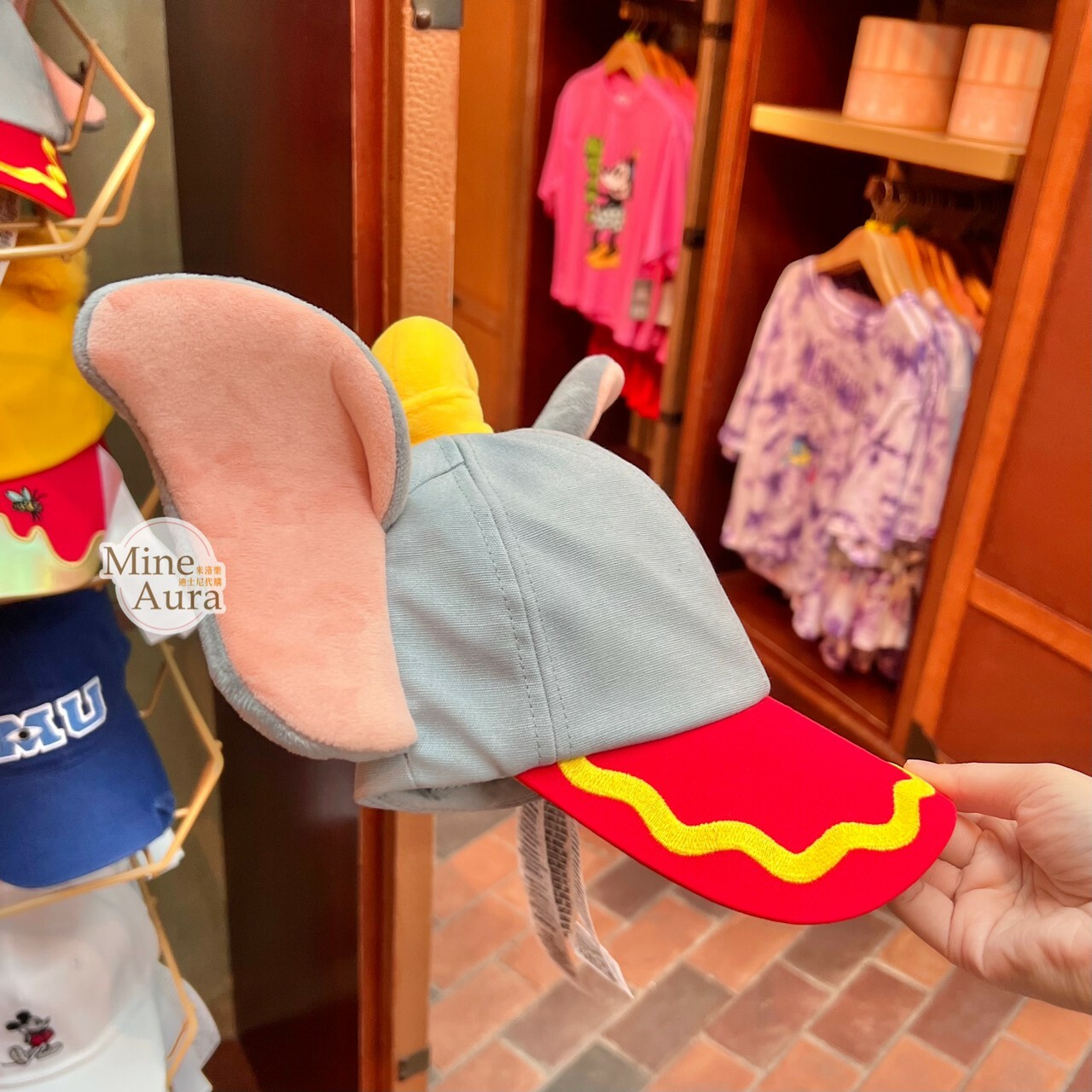 小飛象 Dumbo 立體耳朵造型 棒球帽 帽子 -香港迪士尼樂園