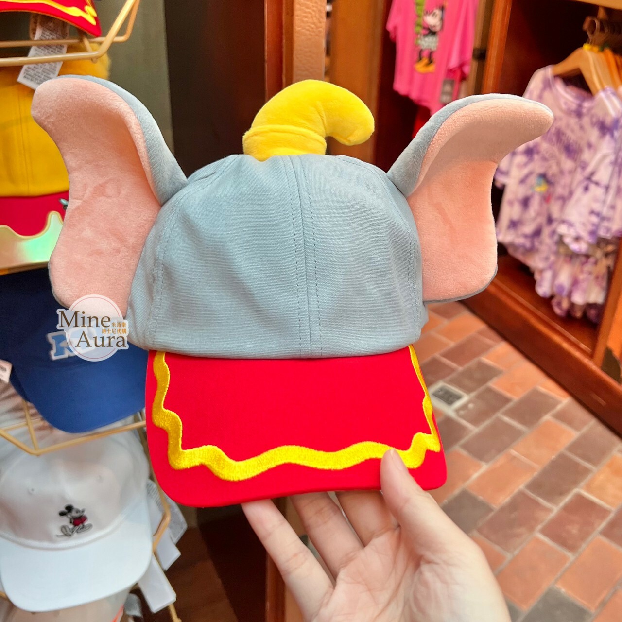 小飛象 Dumbo 立體耳朵造型 棒球帽 帽子 -香港迪士尼樂園