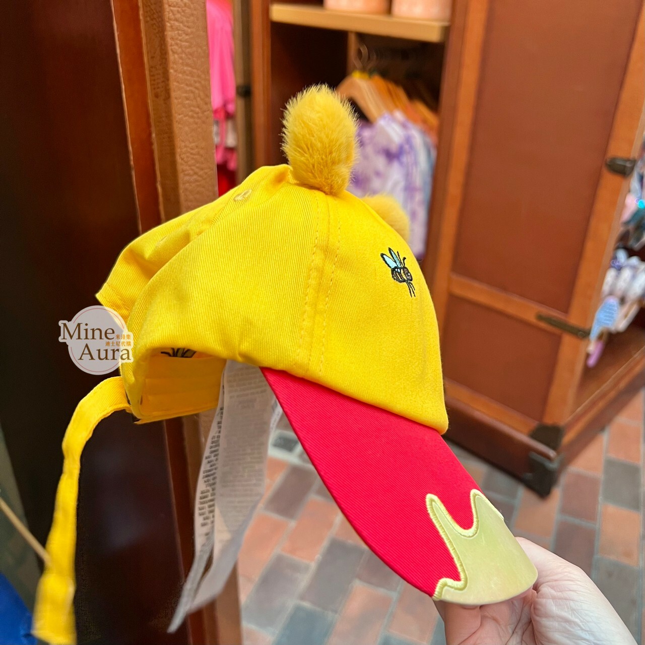 小熊維尼 Winnie the Pooh 立體耳朵造型 棒球帽 帽子 -香港迪士尼樂園