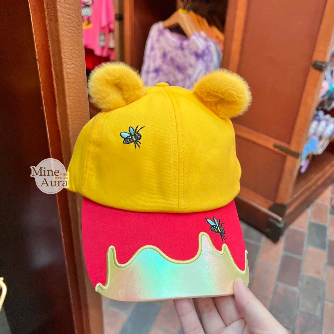 小熊維尼 Winnie the Pooh 立體耳朵造型 棒球帽 帽子 -香港迪士尼樂園