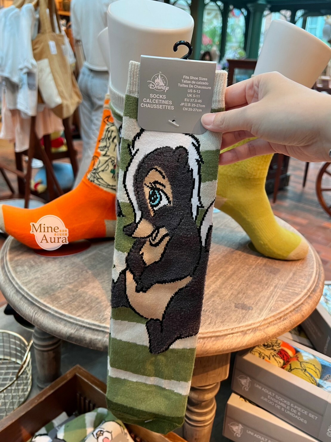 桑普兔 Thumper 圖案 襪子 小鹿斑比 Bambi -香港迪士尼樂園