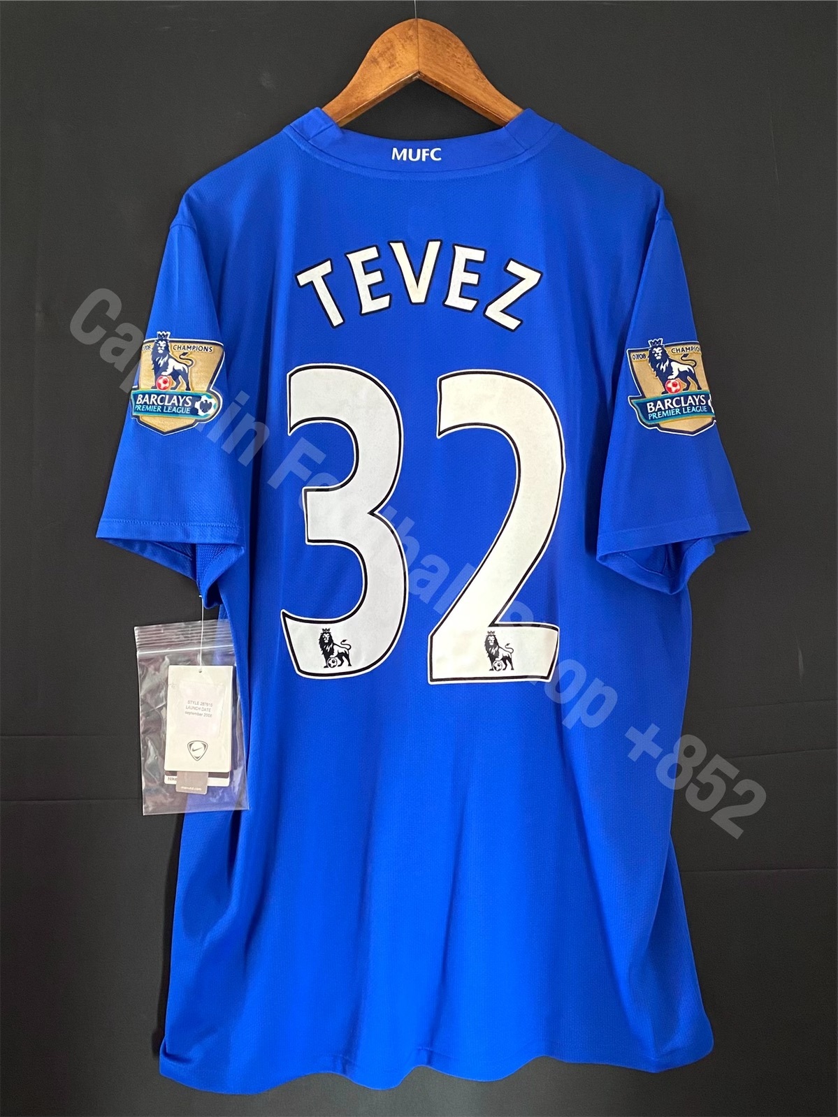 マンチェスターシティ（H)09/10 長袖 テベス＃32 + EPL