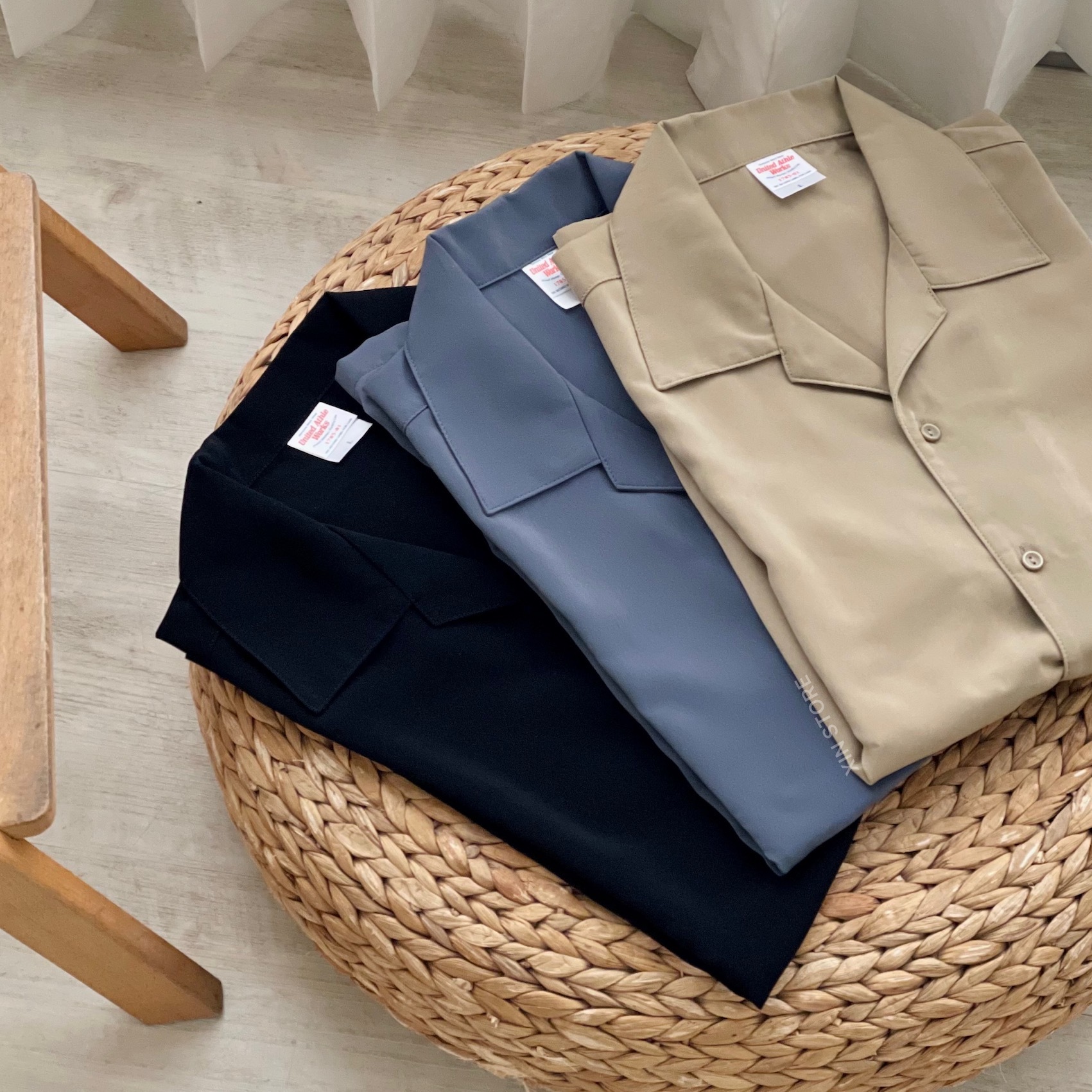 United Athle UA 3178501 短袖 絲滑 落肩 襯衫